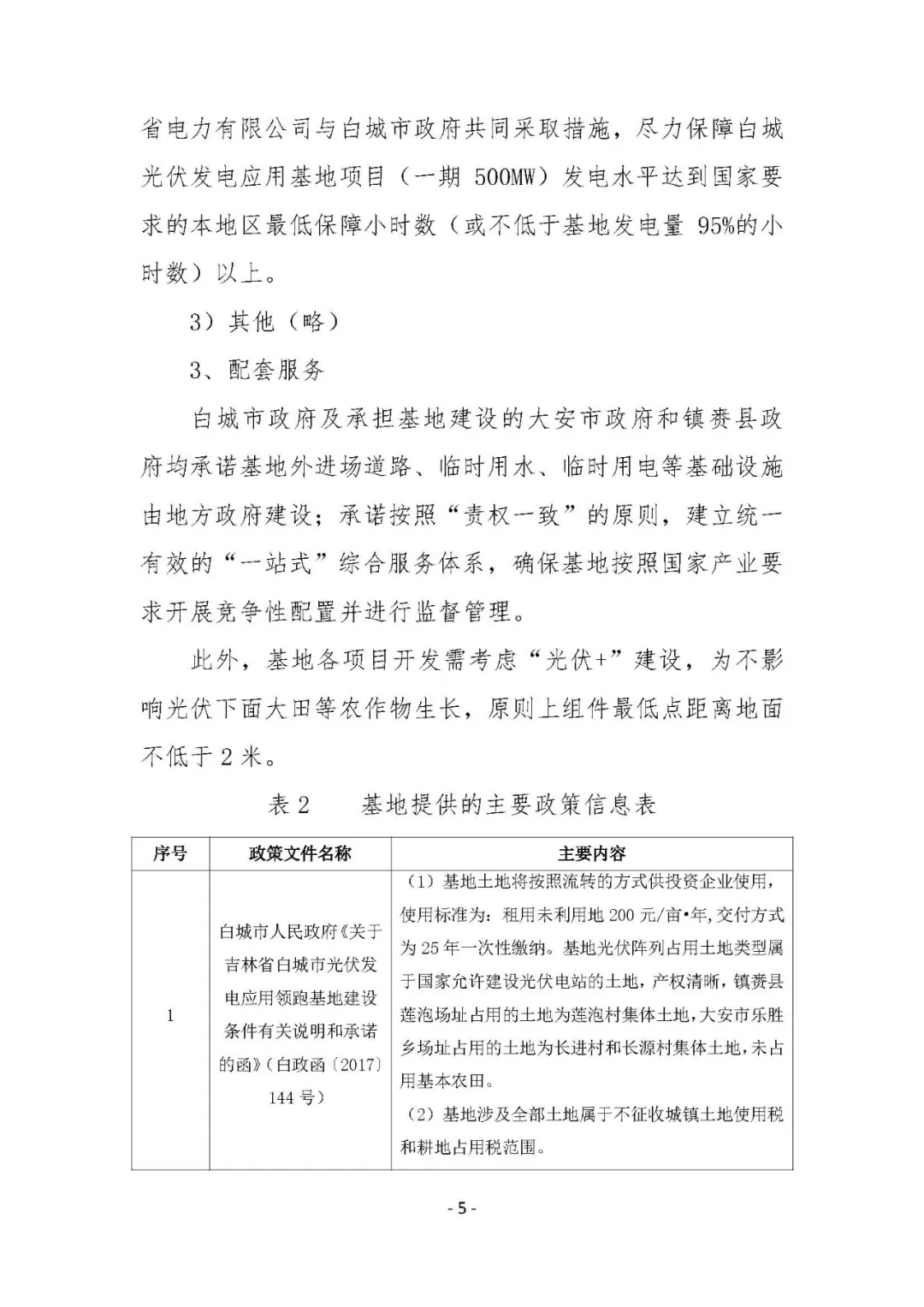 總計0.5GW 第三批首個光伏領跑者基地白城優選方案公布