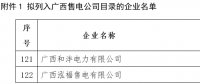 廣西新公示2家售電公司