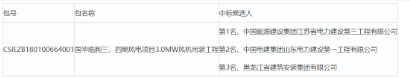 國華臨朐風(fēng)電項目3.0MW風(fēng)機吊裝工程中標(biāo)候選人公示