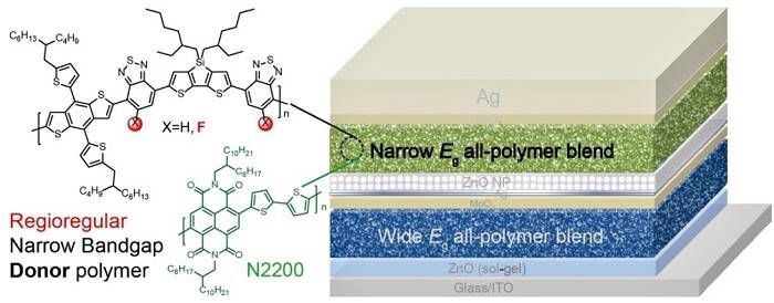 全聚合物非富勒烯疊層太陽能電池