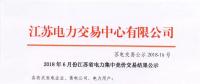 江蘇 | 2018年6月集中競價交易結果：成交電量33.31億千瓦時！