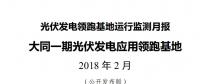 大同一期光伏發電領跑基地運行監測月報發布 各大企業表現如何？