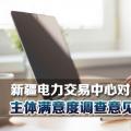 新疆電力交易中心對2018年度市場主體滿意度調查意見建議予以統一答復