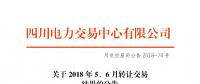 四川2018年5、6月轉讓交易結果